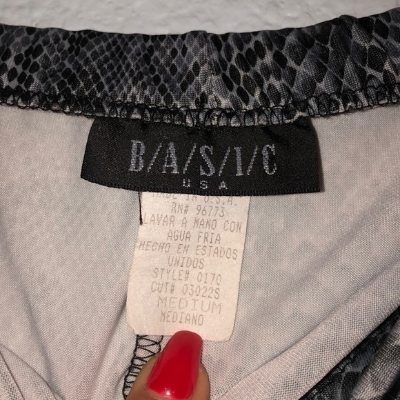 Snakeprint Strapless Bodycon Dress - Picture 3 of 3